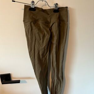Khaki High-Rise Leggings